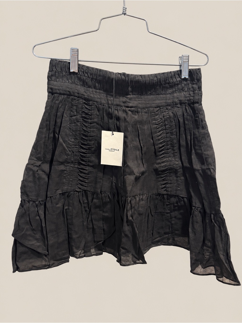 Isabel Marant Étoile Black Ruffled Mini Skirt